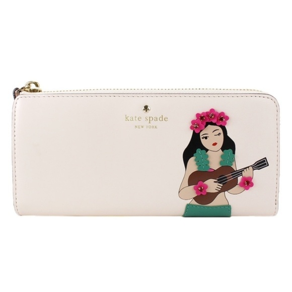 Kate Spade Hula Girl Wallet nwt note as is - Picture 1 of 7